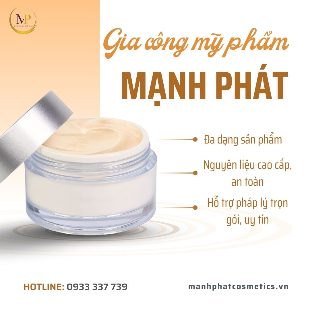 Bảng giá gia công mỹ phẩm 2025